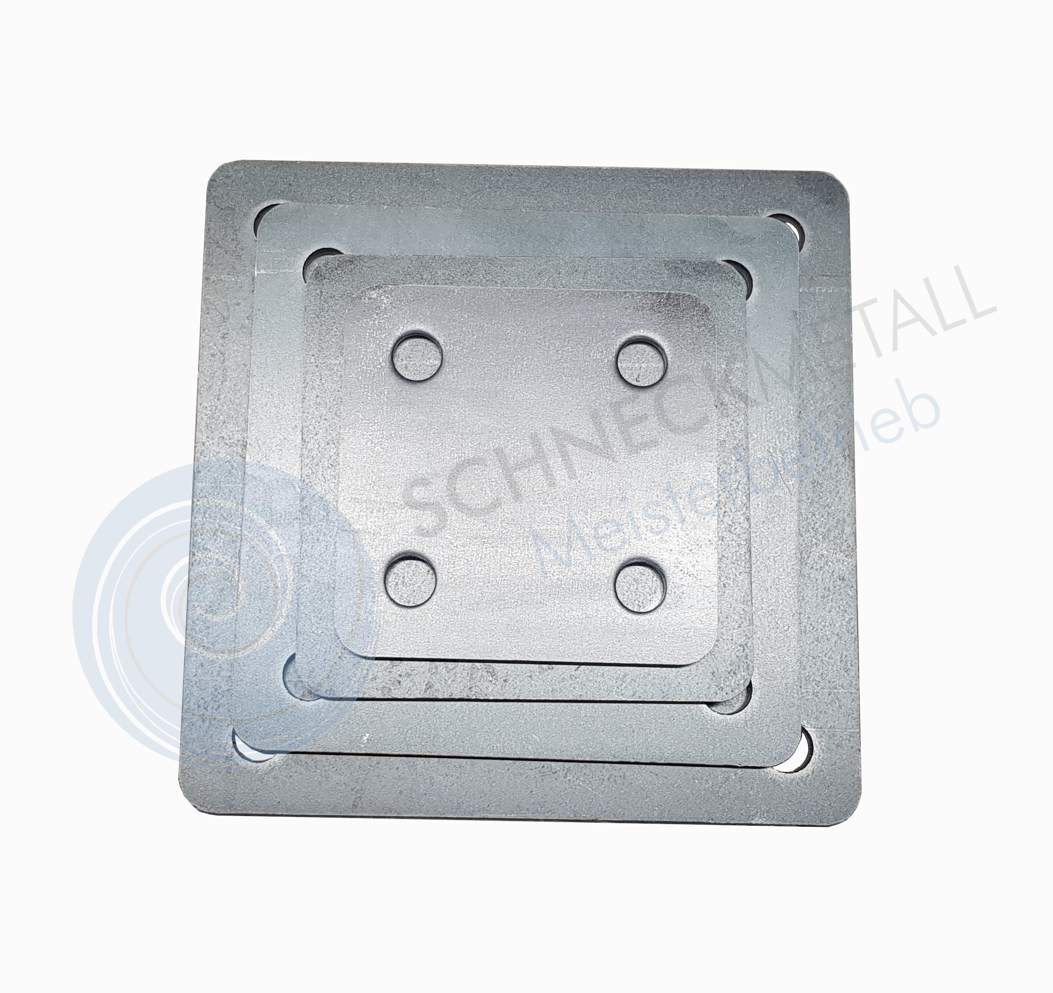 Ankerplatte Eisenplatte 100x100x8 Mm – Stahlplatte Mit 11 Mm Bohrung, Entgratet, Für Befestigungen & Konstruktionen